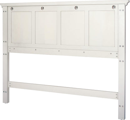 Farmhouse Basics Queen Headboard Only, Rustic White Finish