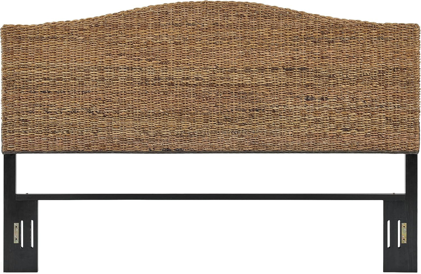 Serena Handwoven Natural Fiber Rattan Bed Headboard, Banana Leaf, King