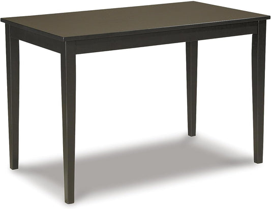 Kimonte Rectangular Dining Room Table, Black