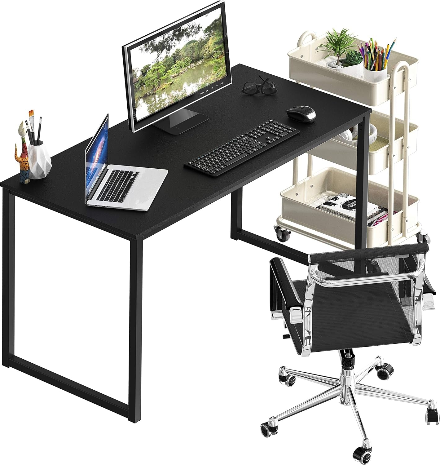 Mission 40-Inch Home Office Computer Desk, Black