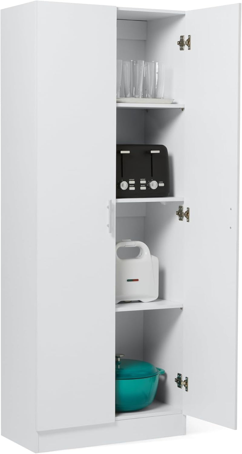 Storage Cabinet for Kitchen Pantry, White