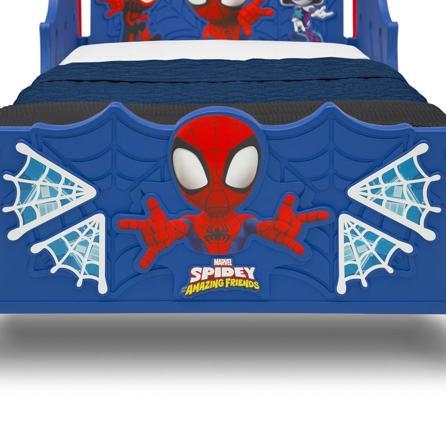 Spidey and His Amazing Friends 3D Toddler Bed, Blue