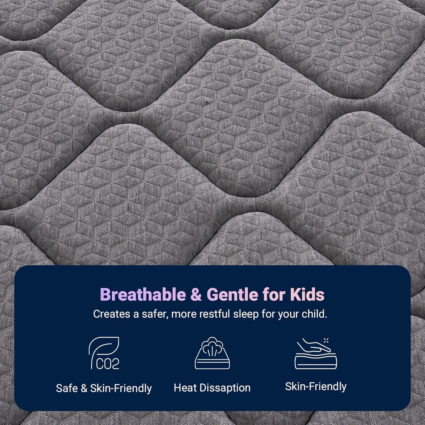 Twin Mattress, 6 Inch Twin Size Mattress in a Box for Kids, Medium Firm Hybrid Mattresses with Bonnell Spring and Gel Memory Foam for Cool Night Sleep & Pressure Relief, Certipur-Us Certified
