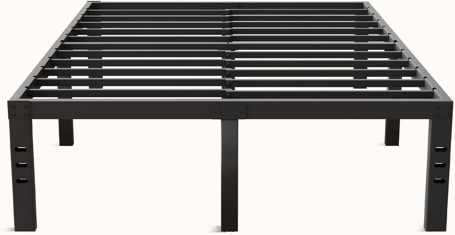 Queen Bed Frame, 14 Inch Metal Platform Bed Frame Queen Size with Storage Space under Bed, Heavy Duty Steel Slat Support, Easy Assembly, No Box Spring Needed