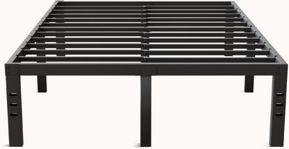 Queen Bed Frame, 14 Inch Metal Platform Bed Frame Queen Size with Storage Space under Bed, Heavy Duty Steel Slat Support, Easy Assembly, No Box Spring Needed