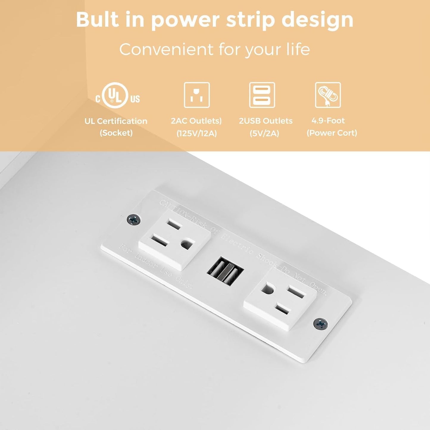 White Vanity Desk with Mirror and Lights,Makeup Vanity L Shape Change Makeup Desk with 6 Drawers Stool Power Outlet Jewelry Storage,Dressing Table with Dresser for Bedroom Girls Women FST26W