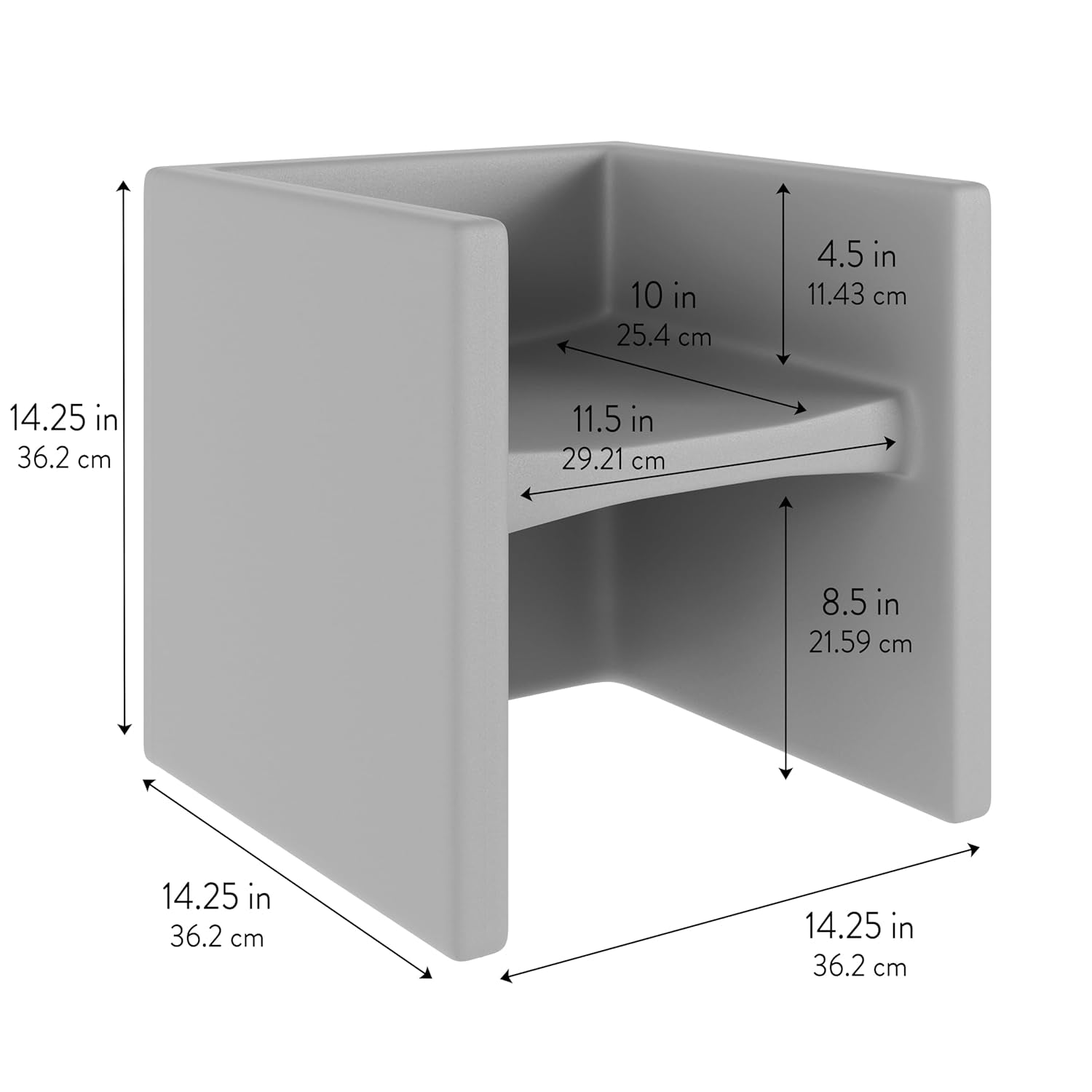 3-In-1 Cube Chair for Kids, Flexible Seating Classroom Furniture, 4-Pack