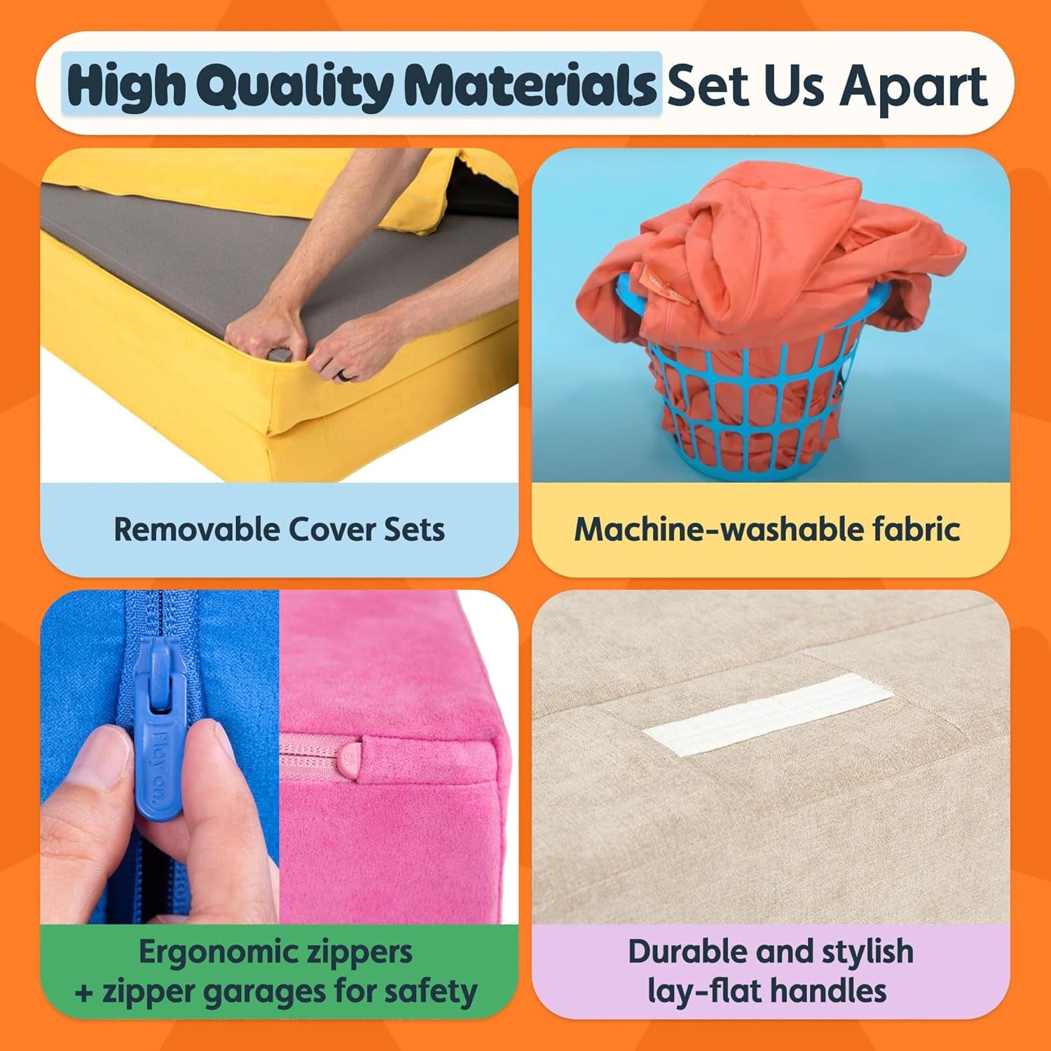 - the Original Play Couch for Kids - Modular Foam Children'S Sofa for Playroom, Imagination, & Creative Open Ended Play - Washable & Convertible Playroom Furniture, Lemonade