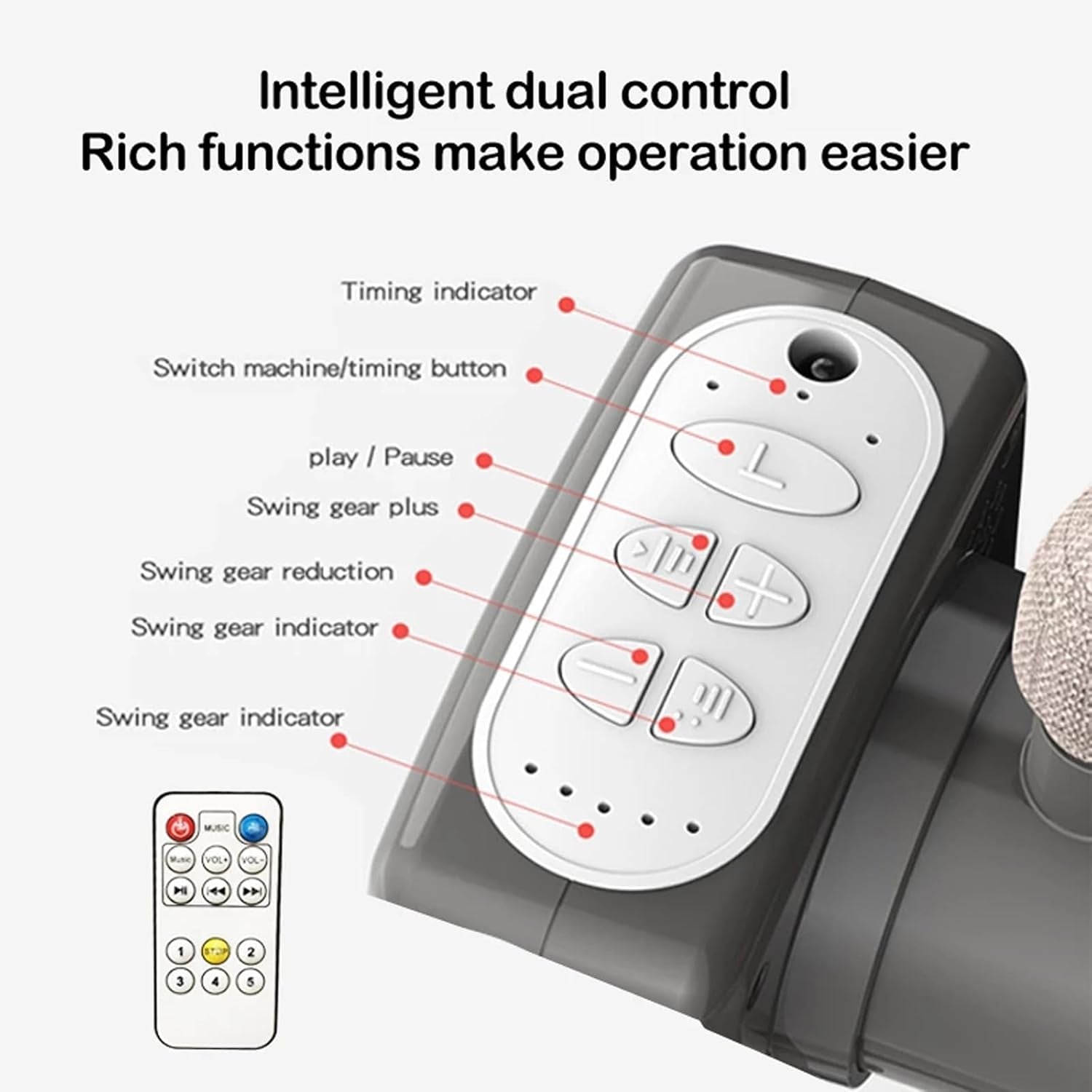 Electric Bluetooth Smart Baby Bedside Crib, Bassinet for Co-Sleeping, Infant Bedside Sleeper Cot, Foldable Baby Bassinet Crib with Remote Control, Music and 5 Swaying Gears (601 Khaki)