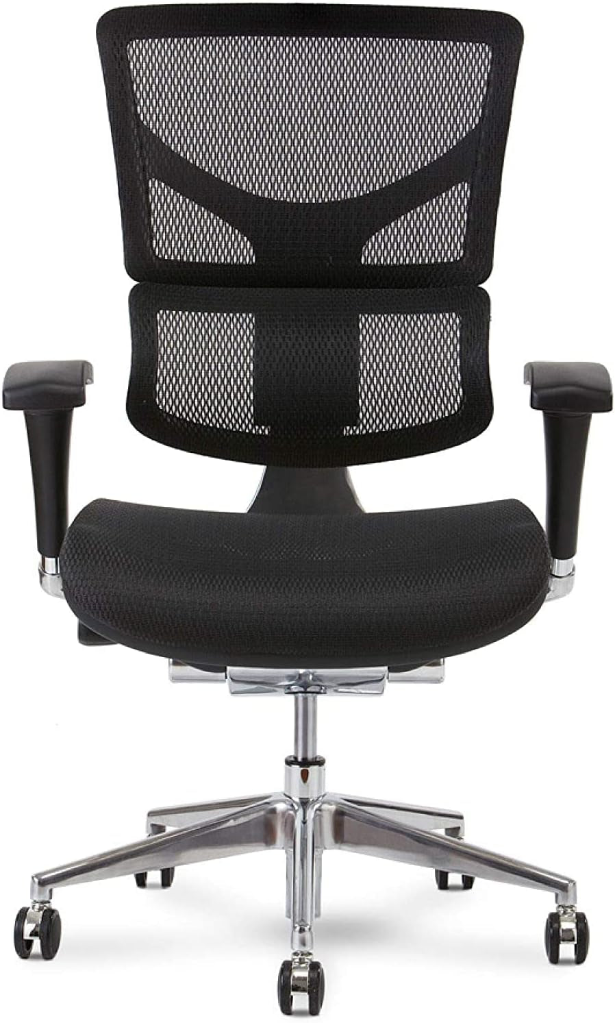 X2 Management Chair, Black K-Sport Mesh with Wide Seat - Ergonomic Office Seat/Dynamic Variable Lumbar Support/Floating Recline/Highly Adjustable/Perfect for Long Work Days