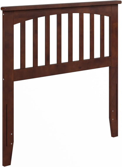 , Mission Twin Solid Wood Headboard, Walnut