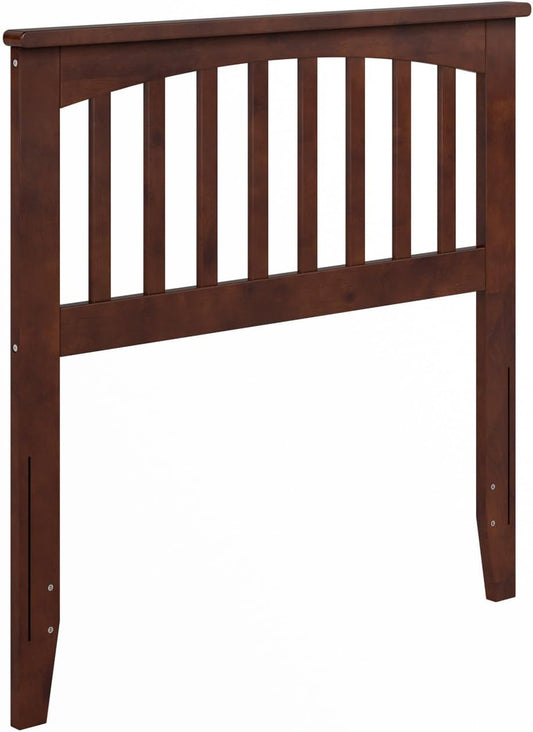 , Mission Twin Solid Wood Headboard, Walnut