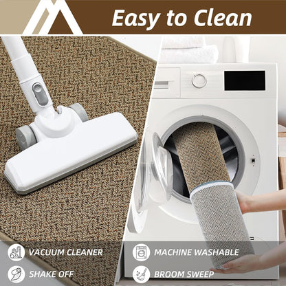 -Door-Mat 20" X 32" Non Slip Absorbent Entryway Rugs Dirt Trapper Doormats Washable Entrance Mats Low Pile Welcome Floor Mat for Front Back Door and Entry Mats,Taupe