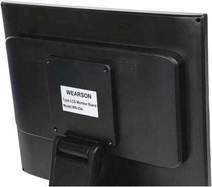WS-03A Adjustable LCD TV Stand Folding Metal Monitor Desk Stand with VESA Hole 75X75Mm&100X100Mm