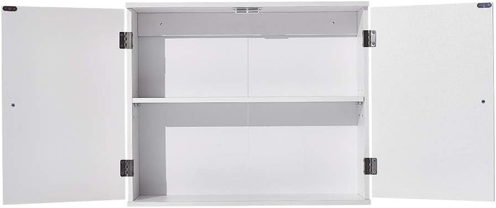 Bathroom Wall Cabinet with 2 Doors, over the Toilet Storage Organizer with Adjustable Shelf, Space Saving Wall Mounted Cabinet Cupboard Unit