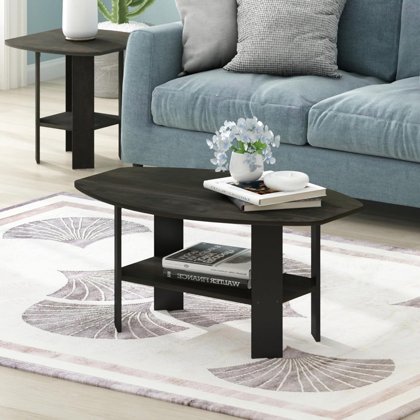 Simple Design Coffee Table, Espresso