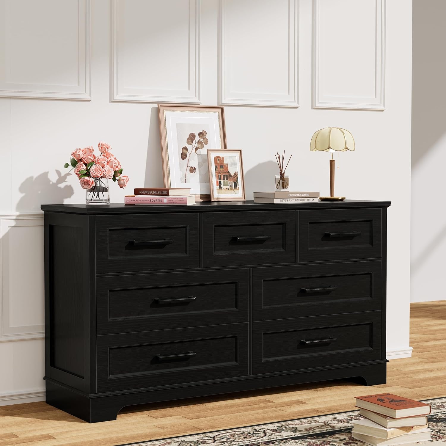 Dresser for Bedroom, Farmhouse 7 Drawers Dresser, Chest of Drawer Ches – Hawkins Woodshop Dresser for Bedroom, Farmhouse 7 Drawers Dresser, Chest of Drawer Ches – Hawkins Woodshop