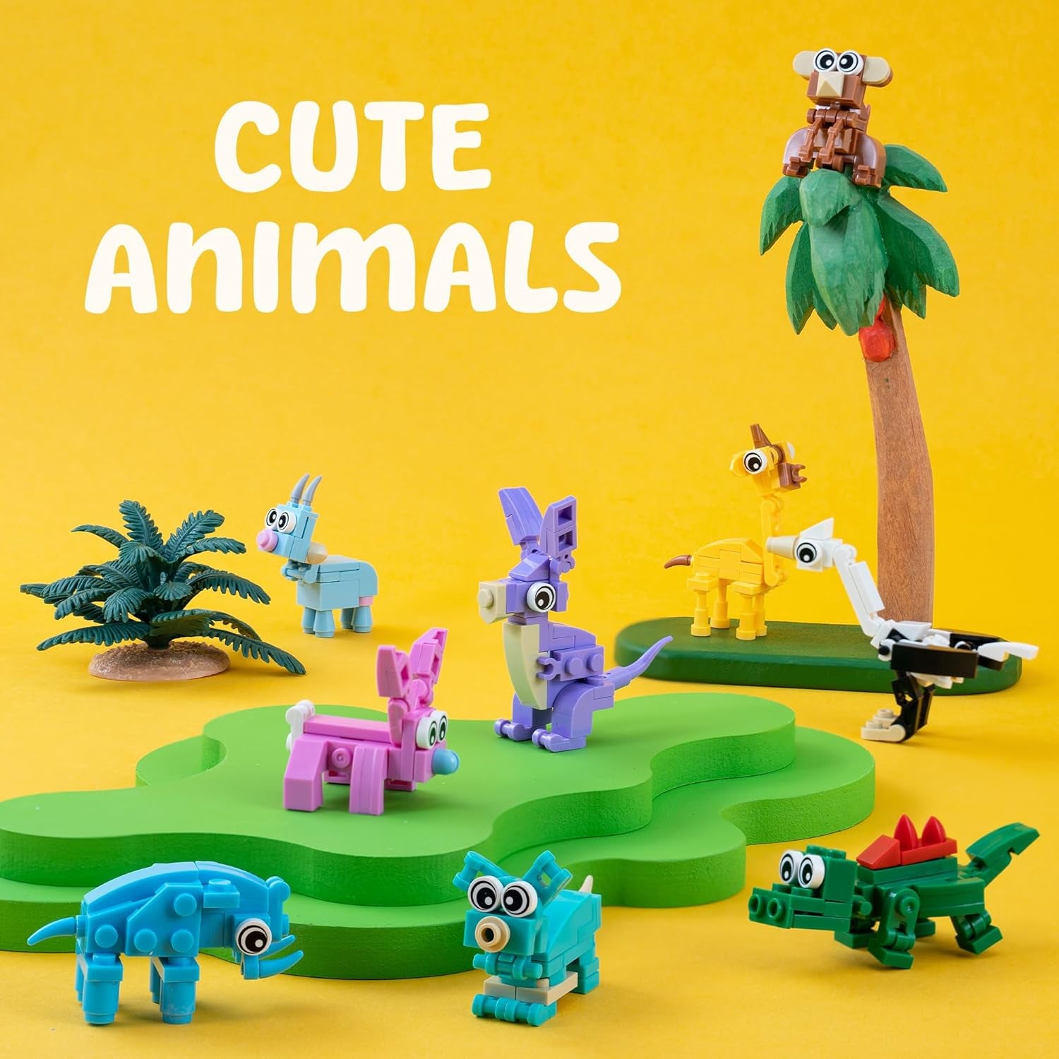 Building Blocks Party Favors with Animal Building Blocks for Kids Birthday Party Supplies