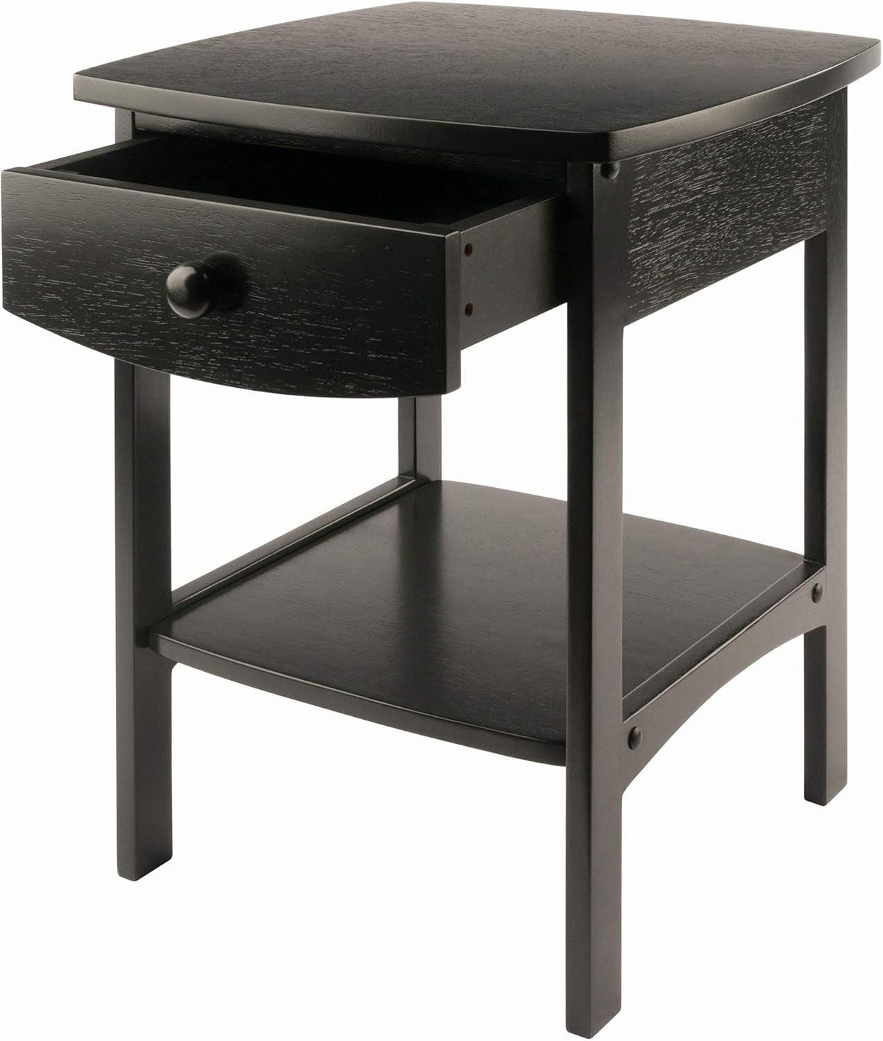 Claire Accent Table, 18 In, Black