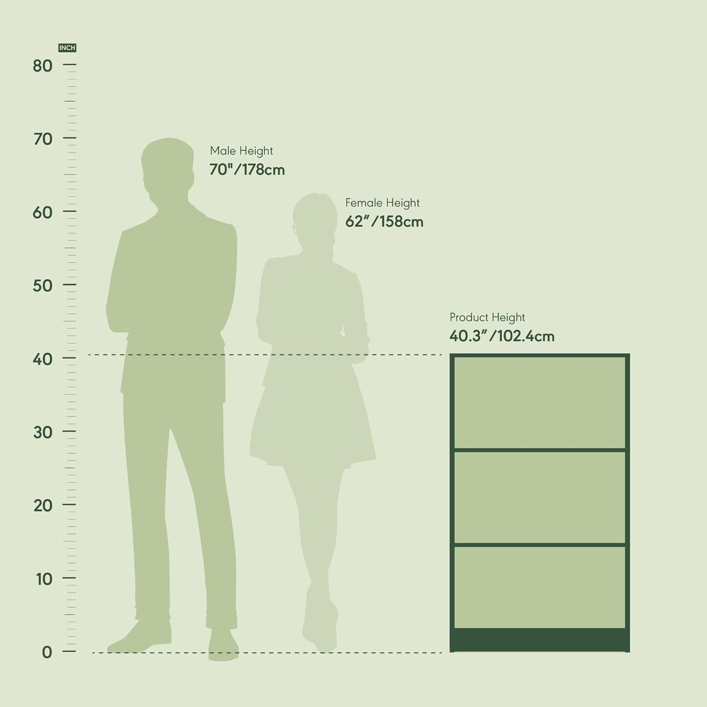 JAYA Book Shelf, 3-Tier Bookshelf, Bookcase with Adjustable Shelves, 9.5 X 24.5 X 40.3, for Living Room, Bedroom, Home Office, Blackwood