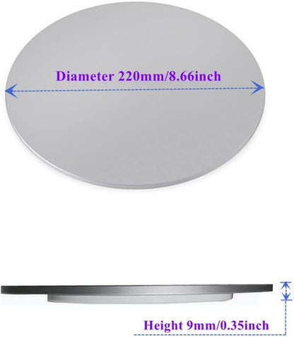 Aluminum 360° Rotation Monitor Swivel Base Computer Screen Monitor Turntable Stand Flat Panel TV Rotating Mat for Imac Laptop Potted Plants Arts Crafts Products Display Stand