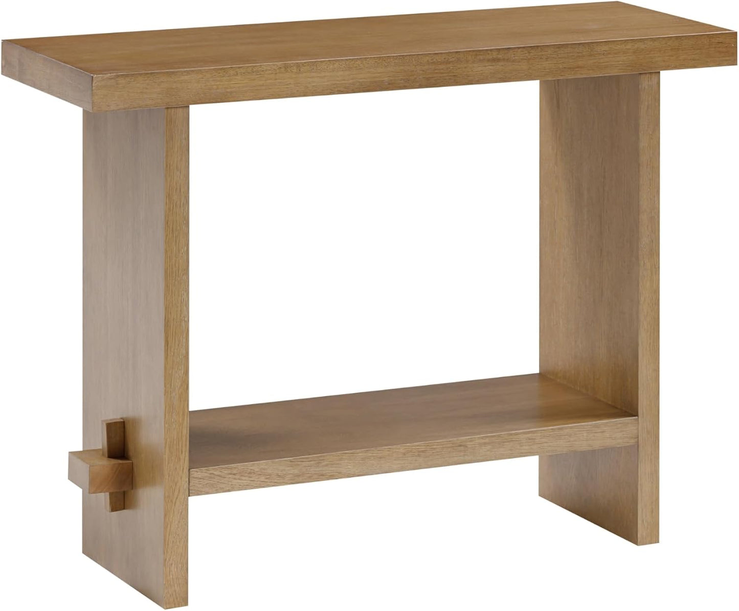 Virgo Wood Accent Storage Console Sofa Table, for Entryway, Hallway or Living Room, 1, Light Brown
