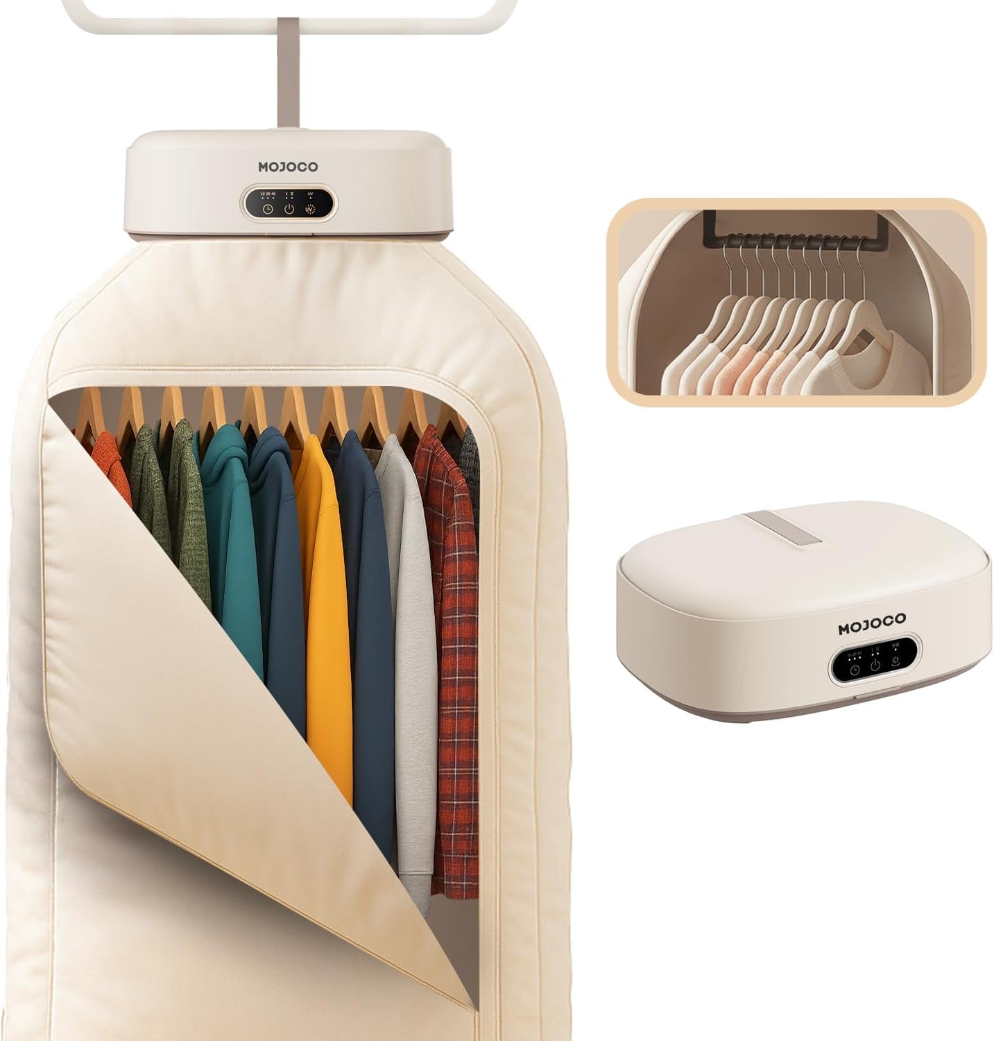 Portable Clothes Dryer - Mini/Compact Dryer for Apartment, RV, Travel - Small Quiet Fast-Drying Machine with Adjustable Timer & Hassle-Free Setup