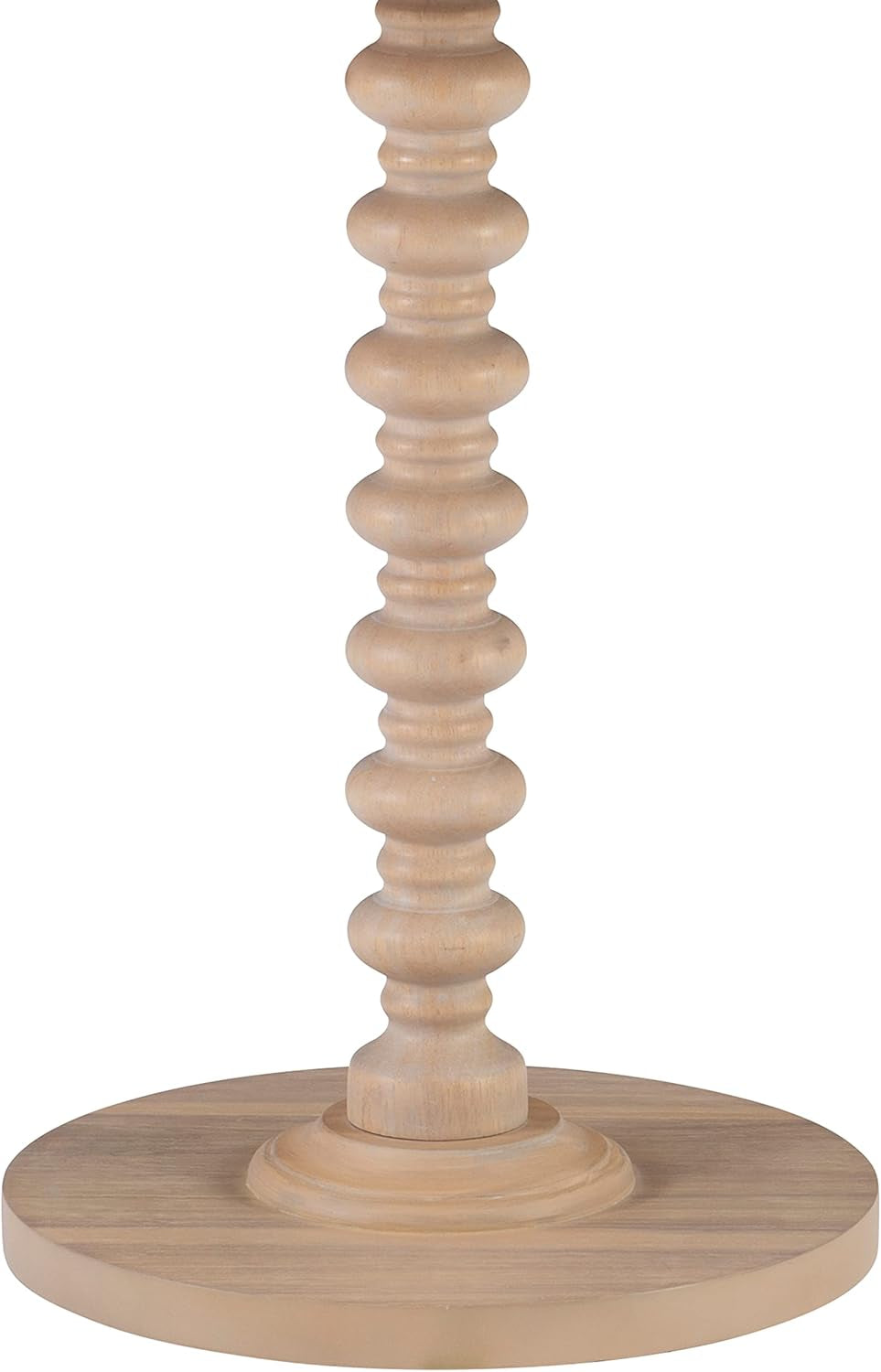 Tarkin round Natural Wood Turned Spindle Pedestal Side Accent Table
