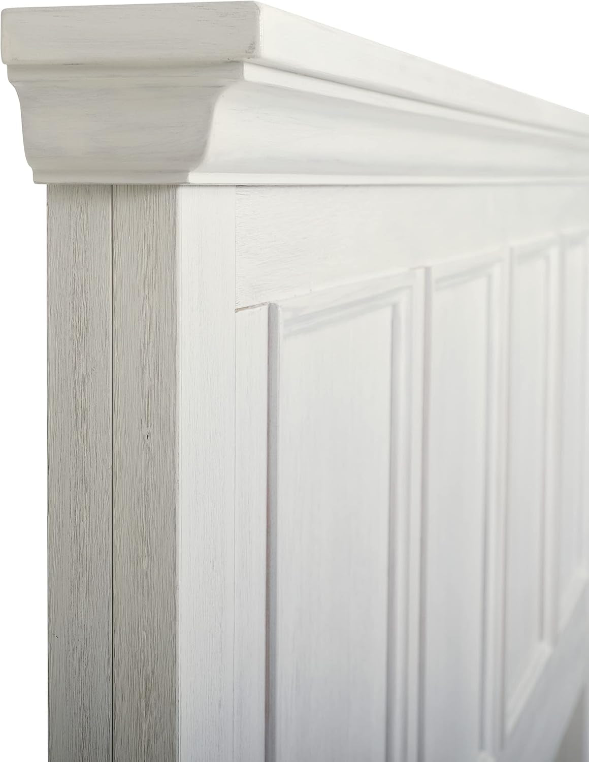 Farmhouse Basics Queen Headboard Only, Rustic White Finish