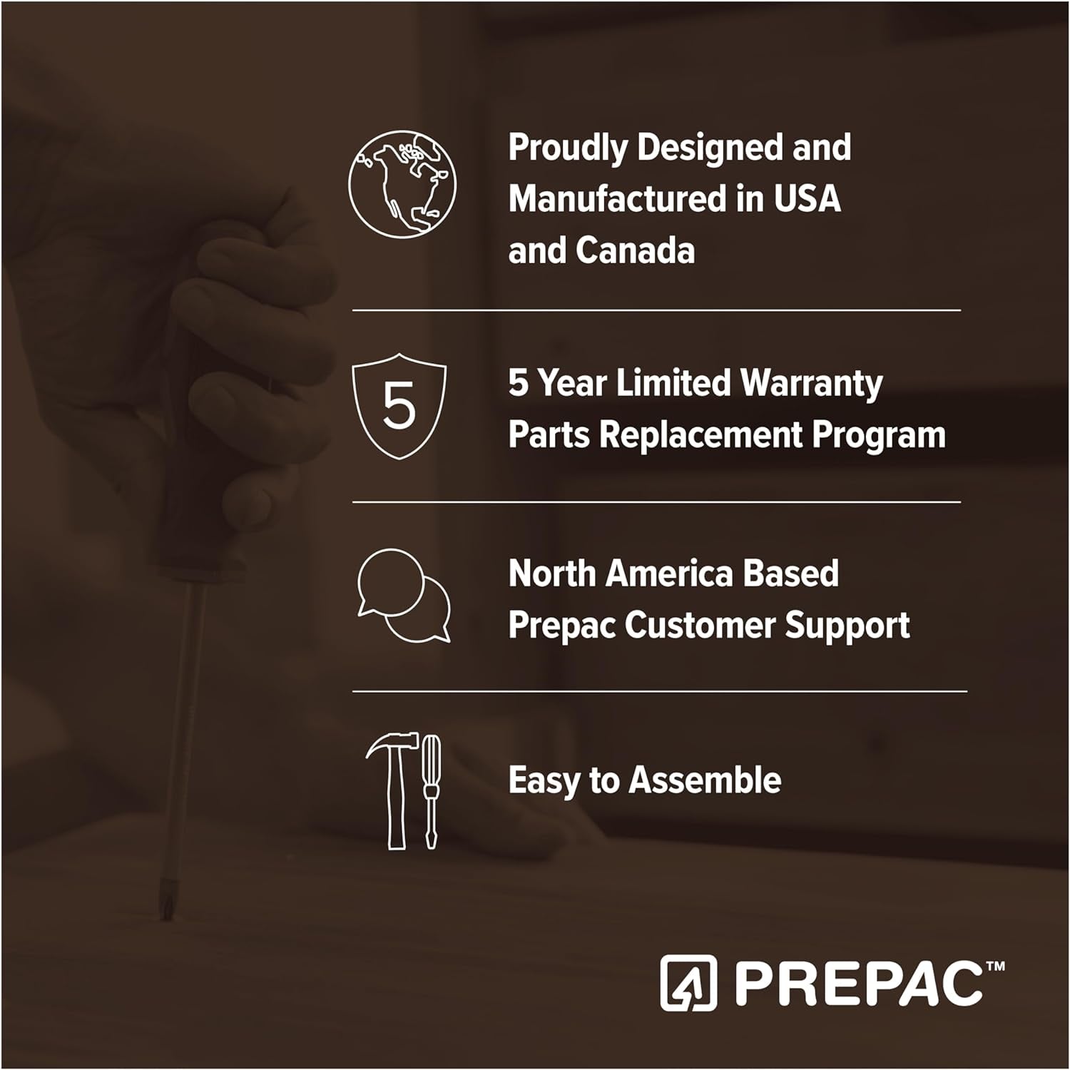 Sonoma Superior 5-Drawer Dresser for Bedroom - Spacious and Stylish Chest of Drawers, Measuring 17.75"D X 31.5"W X 44.75"H, in Espresso Finish