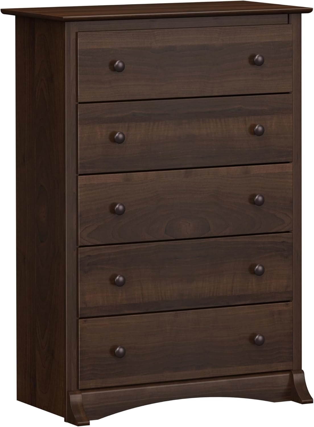 Sonoma Superior 5-Drawer Dresser for Bedroom - Spacious and Stylish Chest of Drawers, Measuring 17.75"D X 31.5"W X 44.75"H, in Espresso Finish