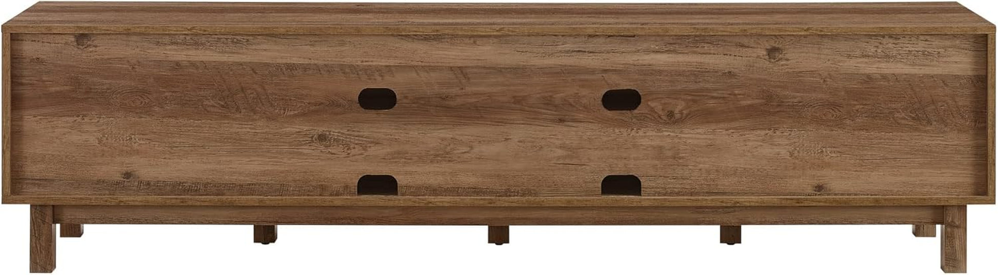 Tinsley Barn-Door Low Stand for Tvs up to 80 Inches, 70 Inch, Rustic Oak