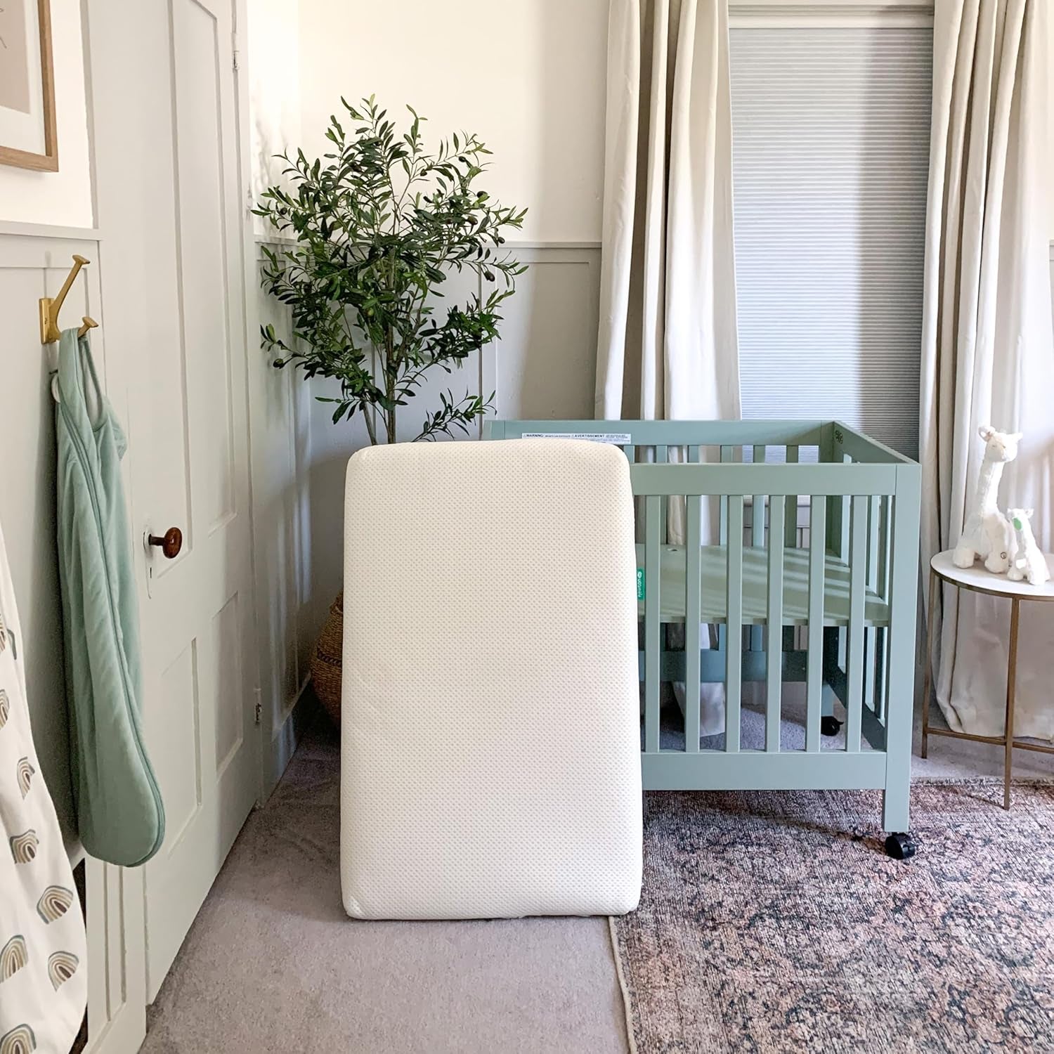 Mini Crib Mattress 24" X 38" - Ultra-Breathable Proven to Reduce Suffocation Risk, 100% Washable - Removable Cover Included, GREENGUARD Gold