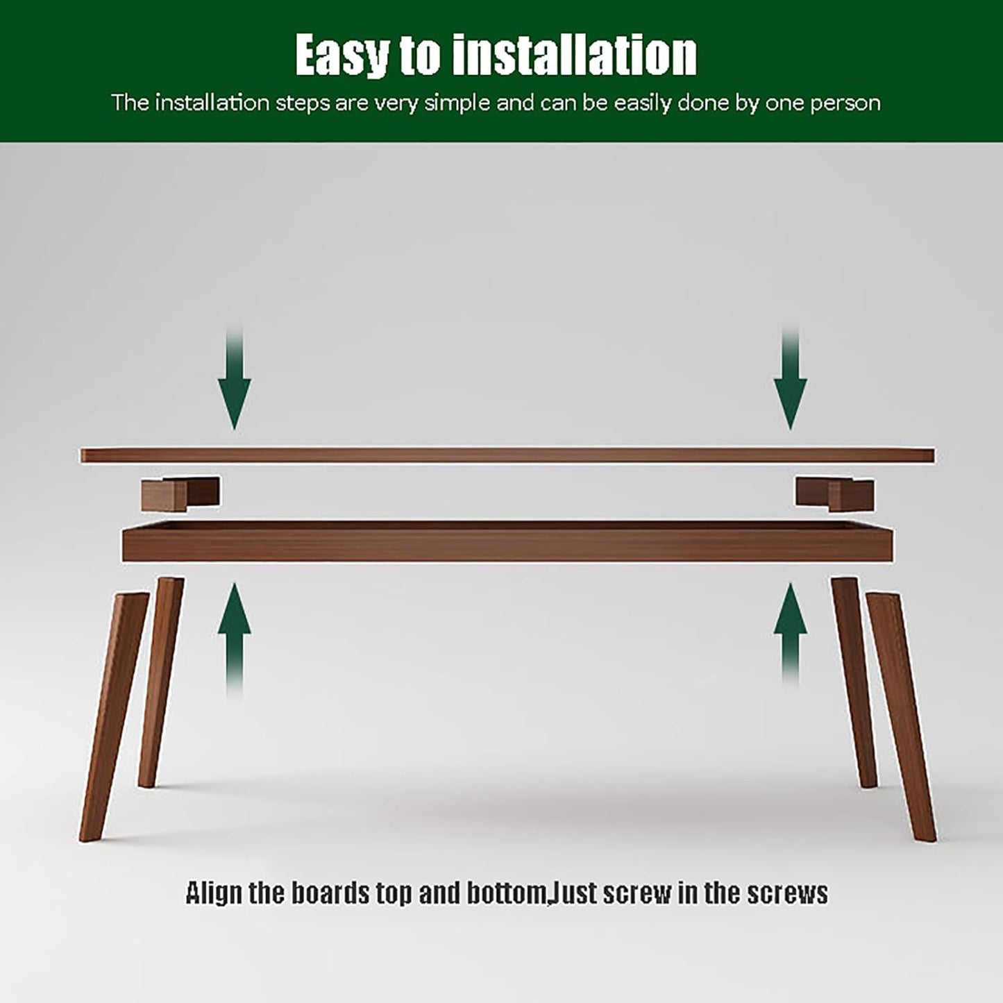 Mid-Century Wood Long Desk Table,Extra Large Two Person Office Desk,Home Computer Desk,Solid Writing Study Table,Double Workstation Desk, Walnut，Walnut 160X60X75Cm