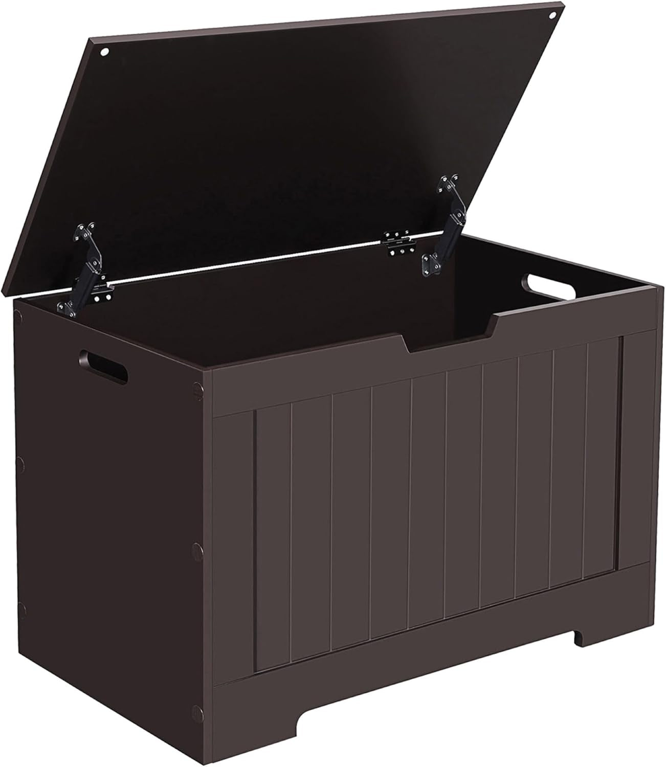 Storage Chest, 29.9 Inches Width Storage Bench, Entryway Bench with 2 Safety Hinges, Shoe Bench, Farmhouse Style, for Entryway, Bedroom, Living Room, Espresso Brown ULHS11BR.