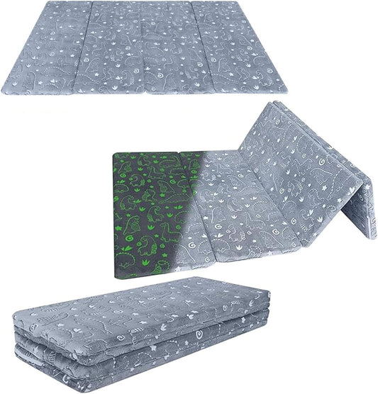 Kids Floor Futon Mattress, Play Mat Muscle Mat Large 6X4 FT, Thicken Foam Tatami Sleeping Pad for Playroom, Foldable Sleeping Crawling Pad for Children’S Play Area