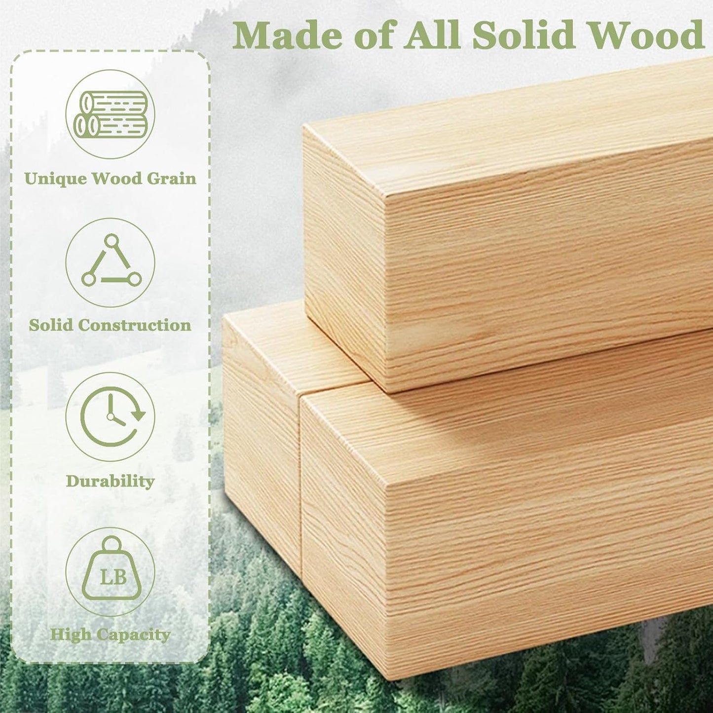 Solid Wood Writing Desk with Drawers, 47" Home Office Computer Desk, Wooden Simple Laptop Desk Study Table for Bedroom, Living Room, Walnut Finish