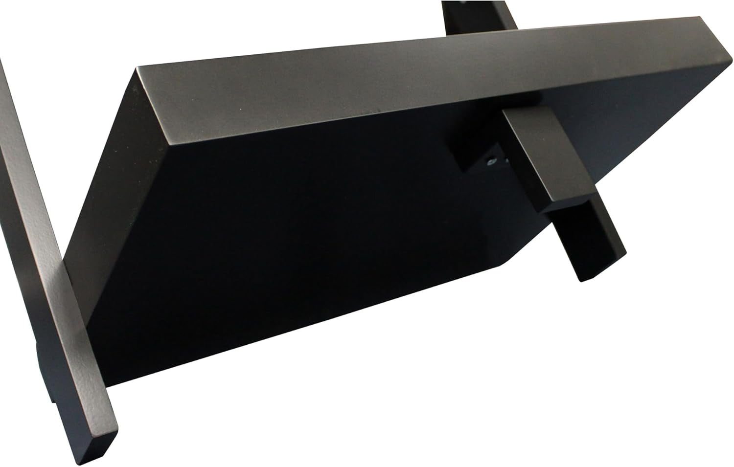 Modern 5 Tier Leaning Wall Ladder Bookshelf Organizer, Storage Rack, 70 Inches, Black