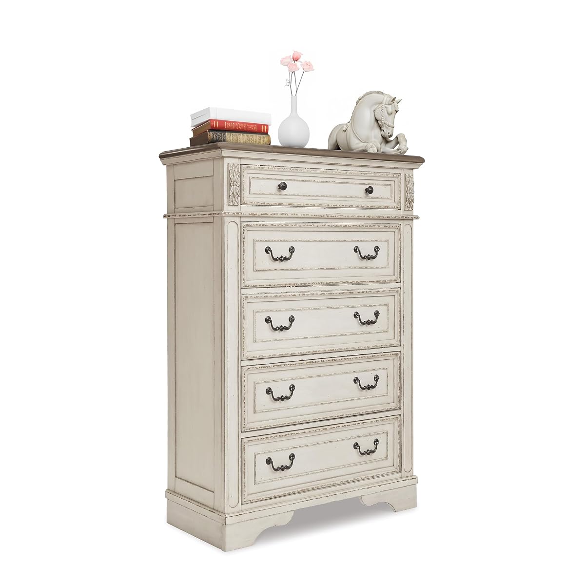 Signature Design by Ashley Realyn French Country 5 Drawer Chest