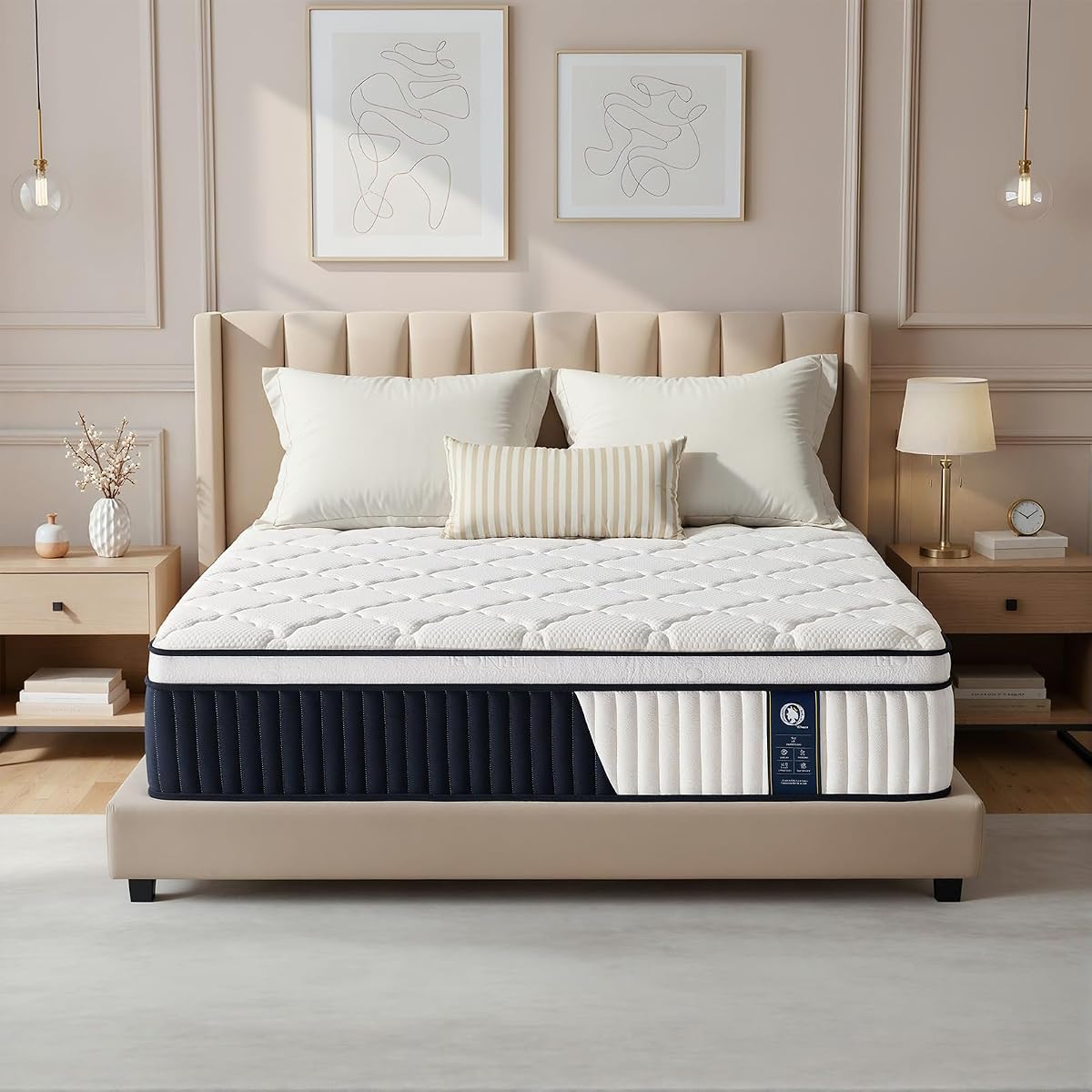 Queen Mattress, 14 Inch Ultra Comfort Hybrid Mattresses Queen Size