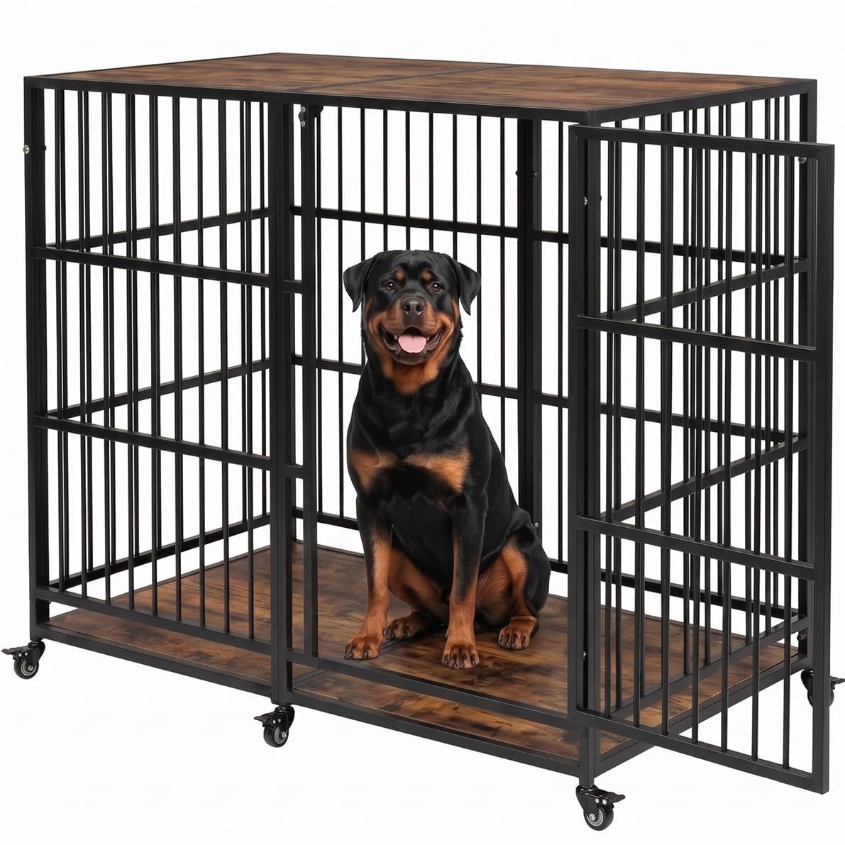 BOLDBONE 54'' Dog Crate Furniture, Dog Kennel Indoor for Large/Giant Dogs