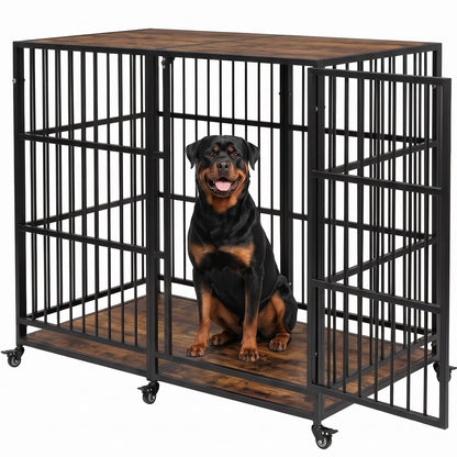 BOLDBONE 54'' Dog Crate Furniture, Dog Kennel Indoor for Large/Giant Dogs