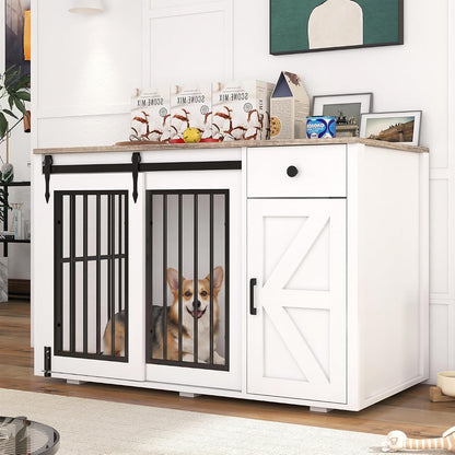 44" Dog Crate Furniture, Dog Kennel (44" Right Facing Door)