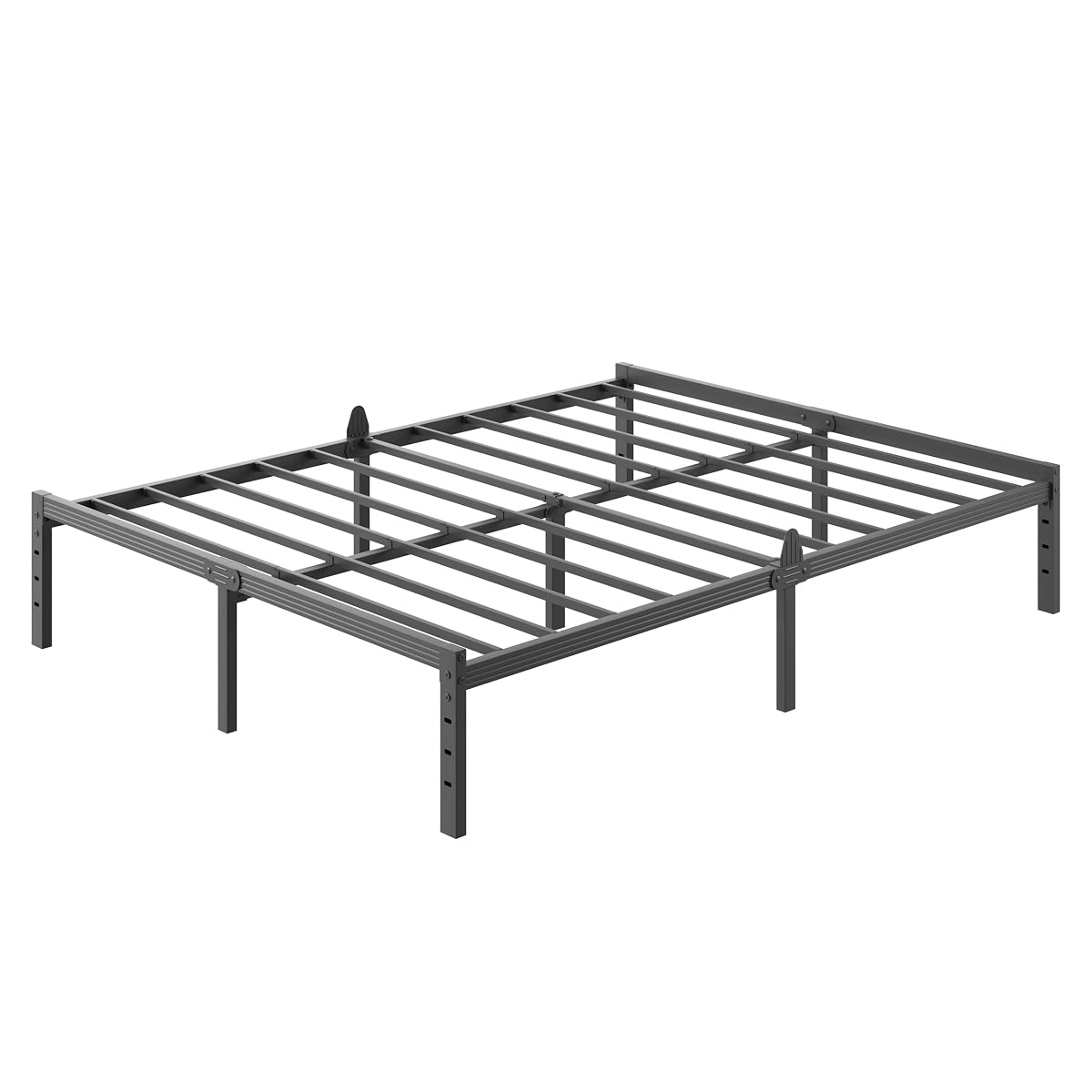 14 Inch Metal Full Bed Frame Mattress Anti-Slip Design, No Box Spring Needed