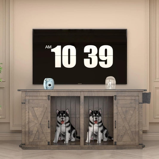 Large Dog Crate Furniture for 2 Dogs