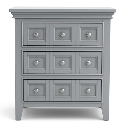 Furniture of America Ender Wood Gray Nightstand with USB and Care Kit