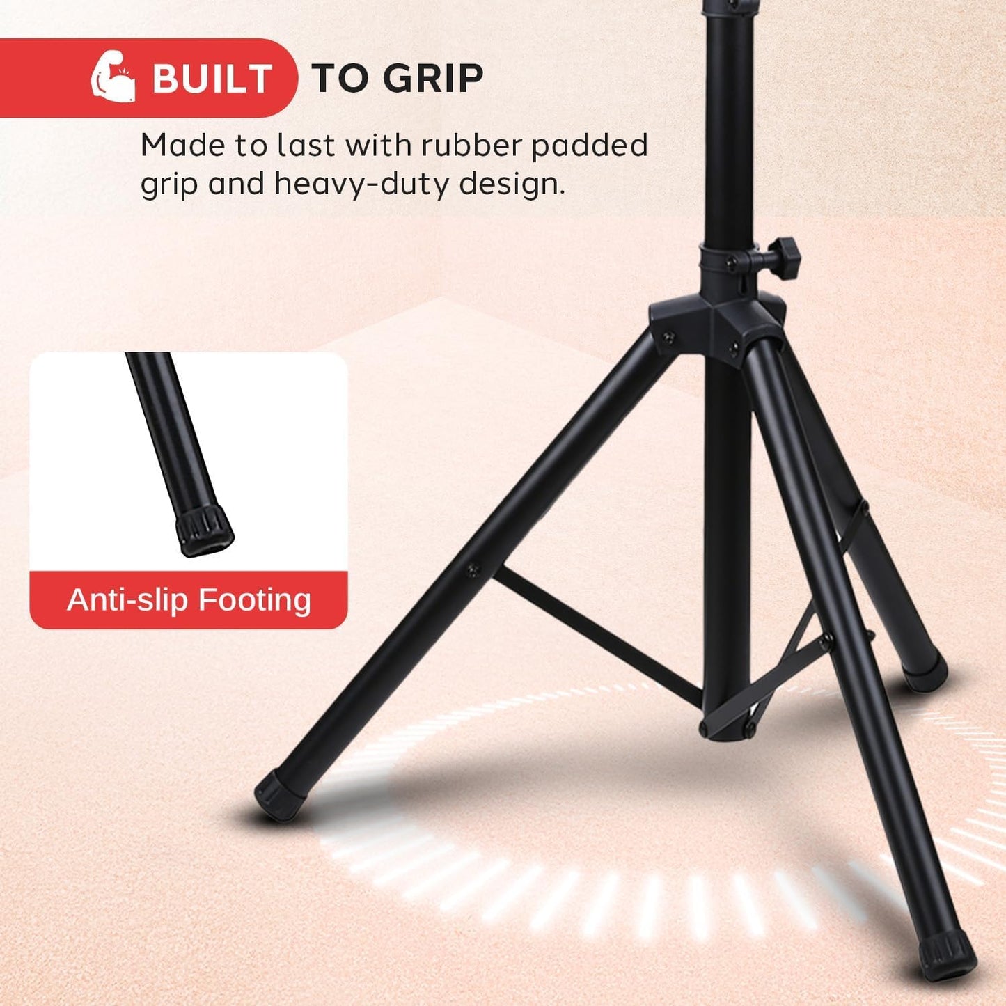 Premium LCD Flat Panel TV Tripod Stand, Portable & Foldable TV Mount for LCD/LED Flat Screen Tvs up to 32", Adjustable Height, 88.8 Lbs Capacity, VESA 100X200/200X200 - (PTVSTNDPT3215)