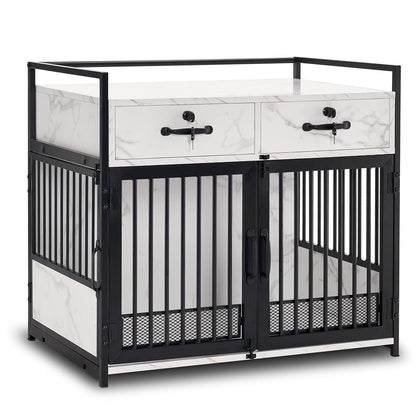 30" Furniture Style Dog Crate, Wooden Pet Crate End Table