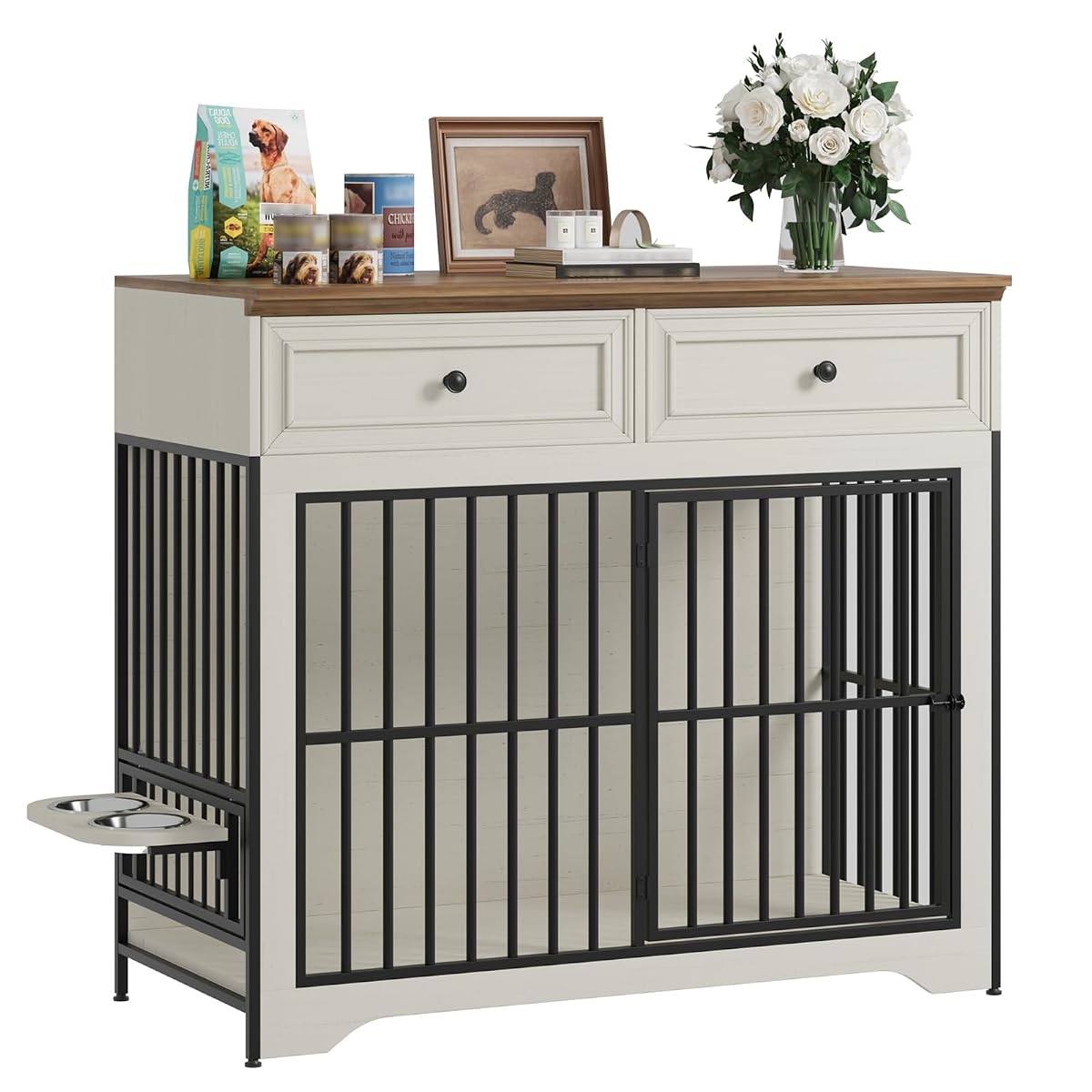 42" Modern Dog Crate Furniture