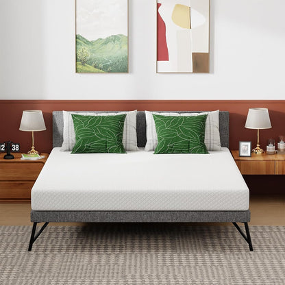 | 6 Inch Queen Mattress | Medium Firm | Gel Memory Foam | White